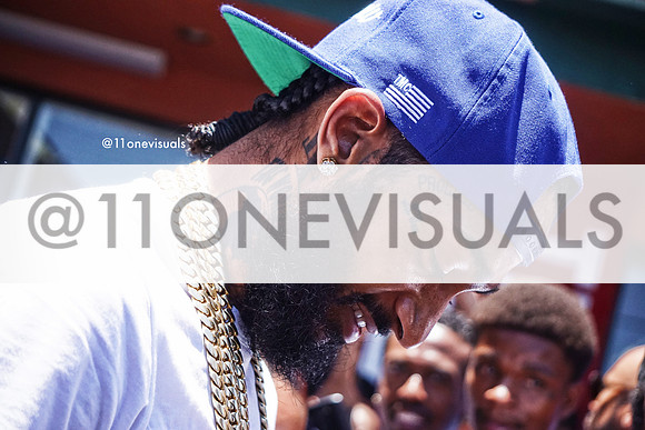 Nipsey Hussle at The Marathon Store Grand Opening 2017