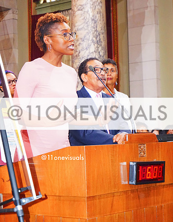 Issa Rae at Los Angeles City Hall for Black Women's Day 2017